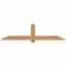 Ekena Millwork Eugene Smooth Timber Gable Bracket, Western Red Cedar, 84"W x 21"H x 1 1/2"D x 5 1/2"F, 6/12 Pitch GBW084X21X0206EUG00SWR - alternate 1